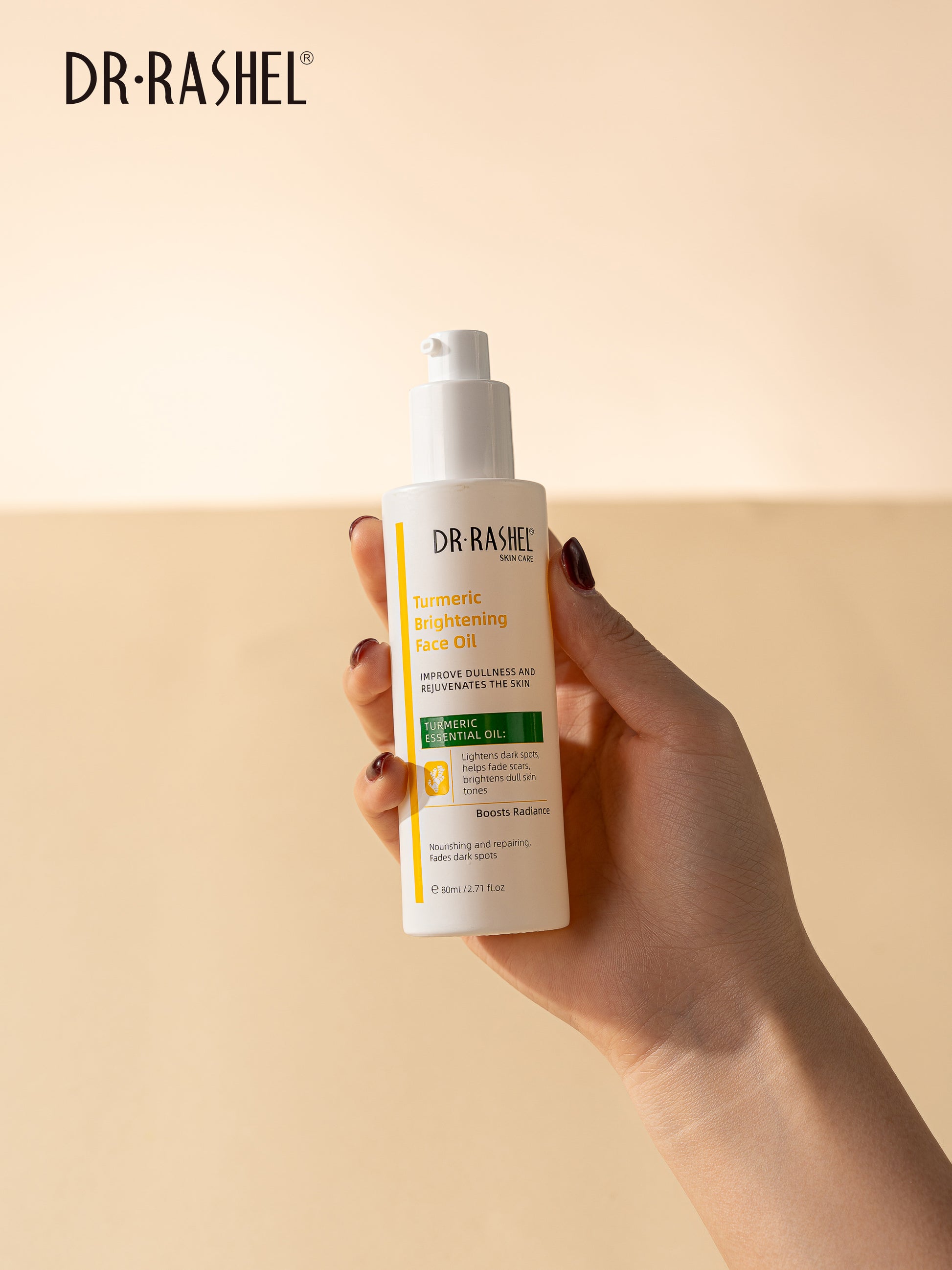 Dr Rashel Turmeric Brightening Face Oil – Deep Nourishment, Glow Boost & Spot Correction