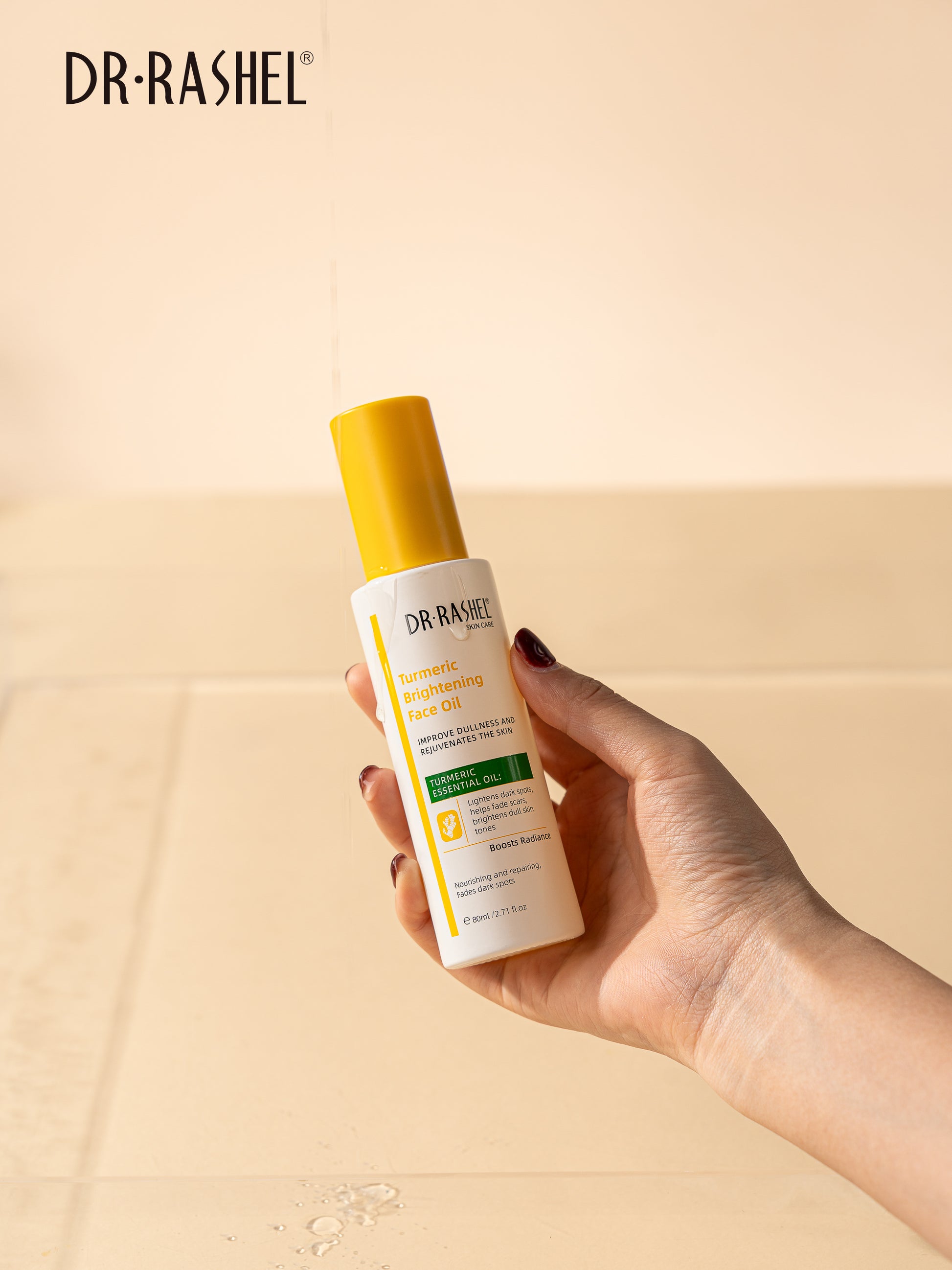 Dr Rashel Turmeric Brightening Face Oil – Deep Nourishment, Glow Boost & Spot Correction