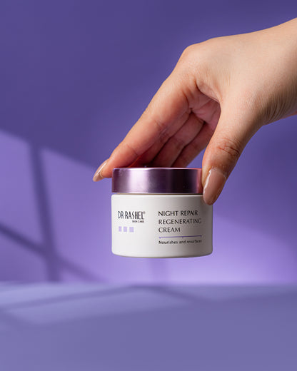 Dr Rashel Retinol Night Repair Regenerating Cream – 50g Advanced Retinol-Powered Night Cream for Wrinkle Repair, Firmness