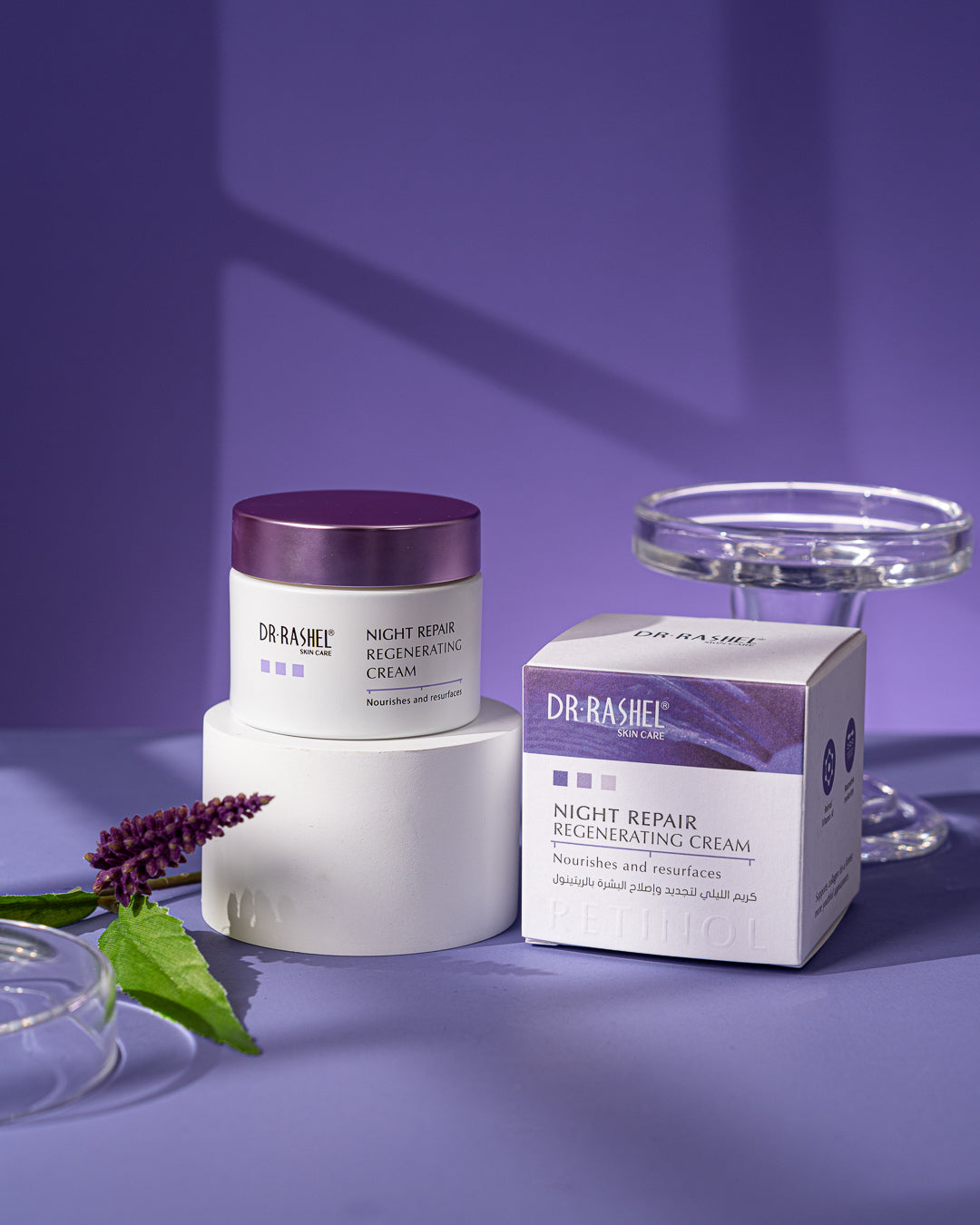 Dr Rashel Retinol Night Repair Regenerating Cream – 50g Advanced Retinol-Powered Night Cream for Wrinkle Repair, Firmness