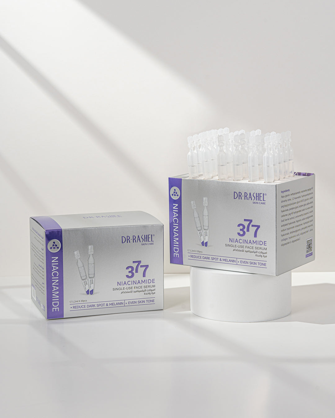 Dr Rashel 377 Niacinamide Single-Use Face Serum – Brightening & Spot Correcting Mini Ampoule (2ml)