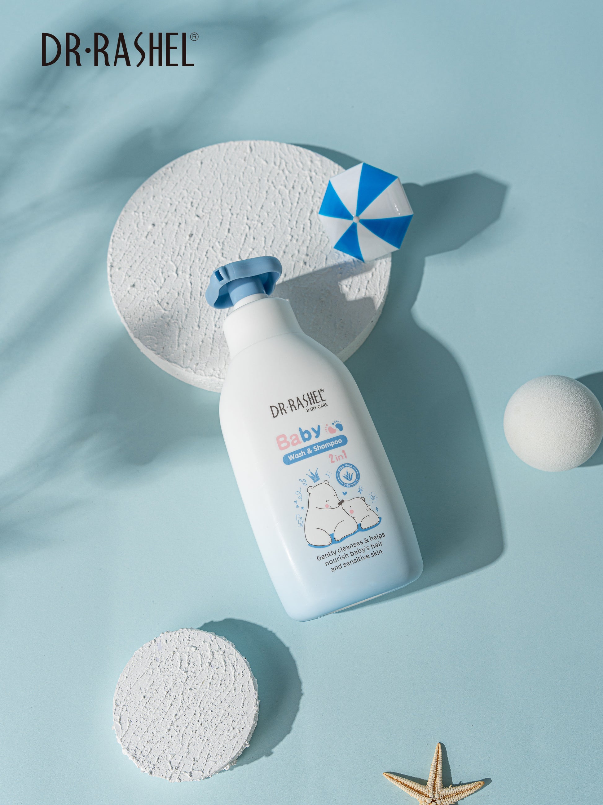 Dr.Rashel Baby 2 in 1 Wash & Shampoo 300ML