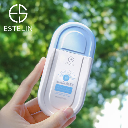 Estelin Sunscreen Ultra-Light Hydrating Invisible SPF 80 PA+++ 100G