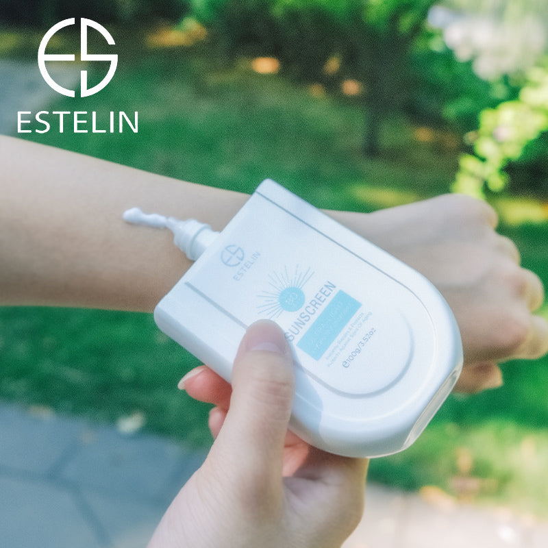 Estelin Sunscreen Ultra-Light Hydrating Invisible SPF 80 PA+++ 100G