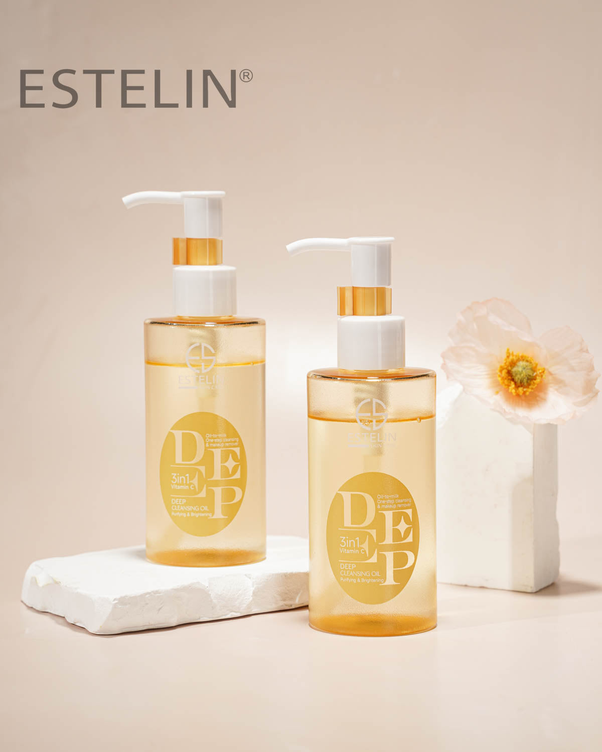 Estelin 3-in-1 Vitamin C Deep Cleansing Oil 130ML