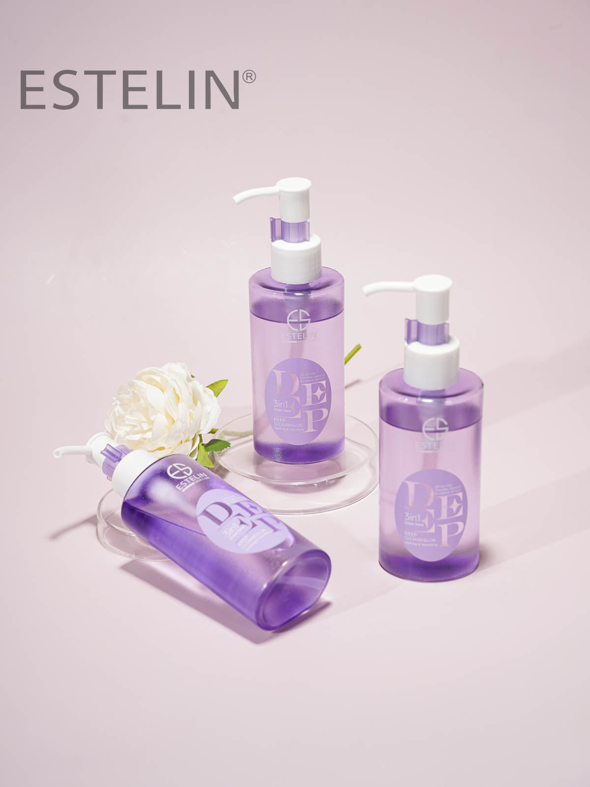 Estelin 3-in-1 Grape Seed Deep Cleansing Oil 130ML