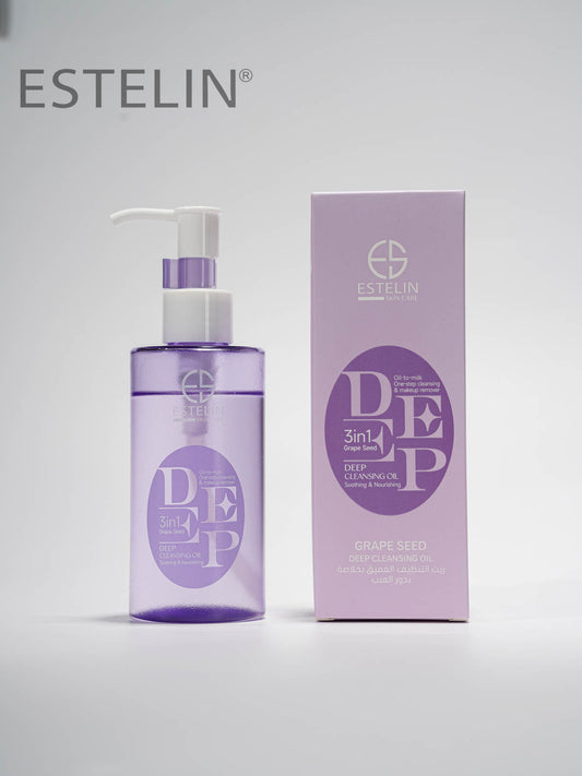 Estelin 3-in-1 Grape Seed Deep Cleansing Oil 130ML