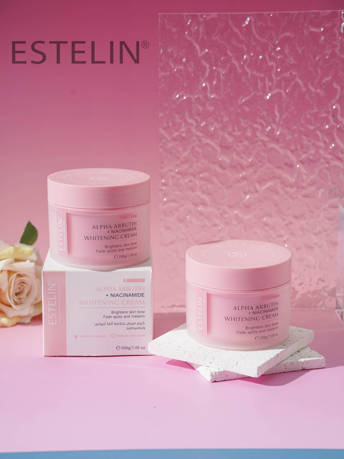 Estelin Alpha Arbutin + Niacinamide Whitening Cream – 200g