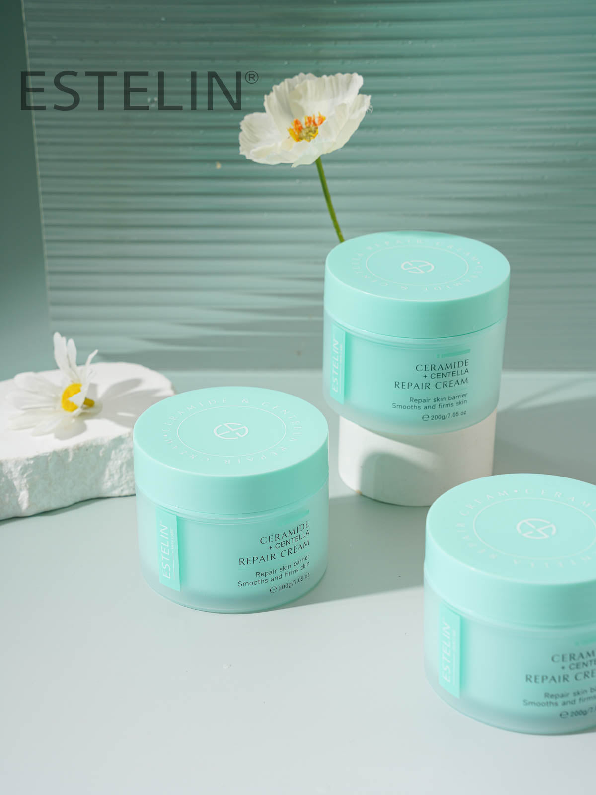 Estelin Ceramide + Centella Repair Cream – 200g