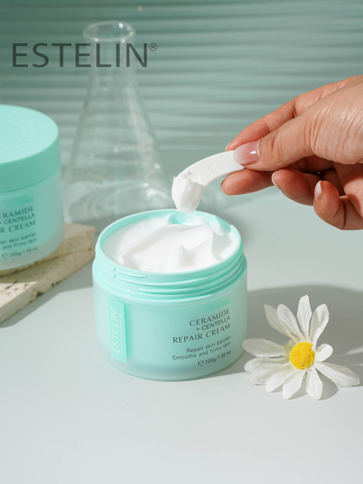 Estelin Ceramide + Centella Repair Cream – 200g