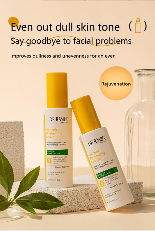 Dr Rashel Turmeric Brightening Face Oil – Deep Nourishment, Glow Boost & Spot Correction