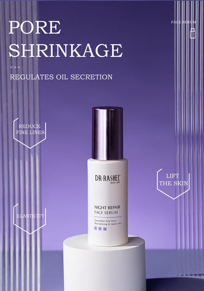 Dr Rashel Night Repair Face Serum – 50ml Advanced Overnight Recovery Serum with Niacinamide, Hyaluronic Acid & Antioxidants
