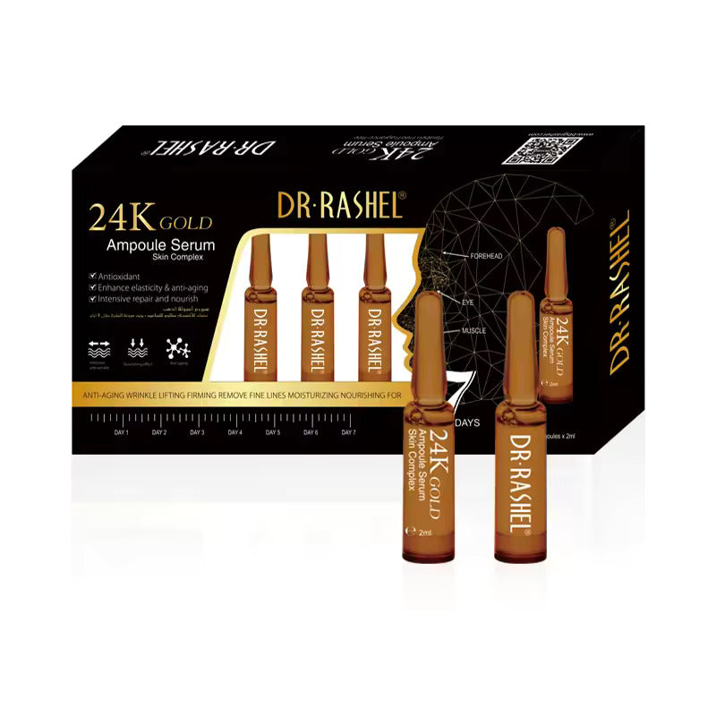 ڈاکٹر راشیل سکن کیئر 24K گولڈ ایمپول فیس سیرم 2ml x 7pcs 