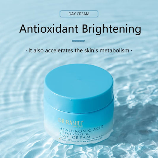 Dr Rashel Hyaluronic Acid Ultra Hydrating Day Cream – Intense Daily Moisture Lock & Skin Plumping Formula (50g)