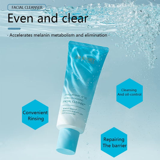 Dr Rashel Hyaluronic Acid Ultra Hydrating Facial Cleanser – Deep Moisture Boost & Gentle Purifying Face Wash (100ml)