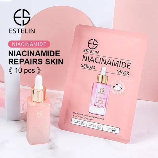   ESTELIN Serum Facial Mask Niacinamide Anti-wrinkle Face Sheet Mask