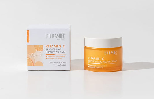 Dr Rashel Vitamin C Brightening Night Cream – Overnight Glow, Pigmentation Fade & Skin Repair Formula (50g)