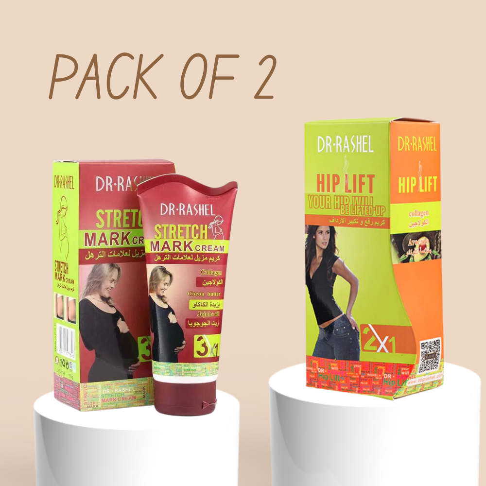 Dri Rasel 2 Dr.Rashel 3 in 1 Stretch Mark Remover Cream & Dr.Rashel 2 in 1 Hip up ...