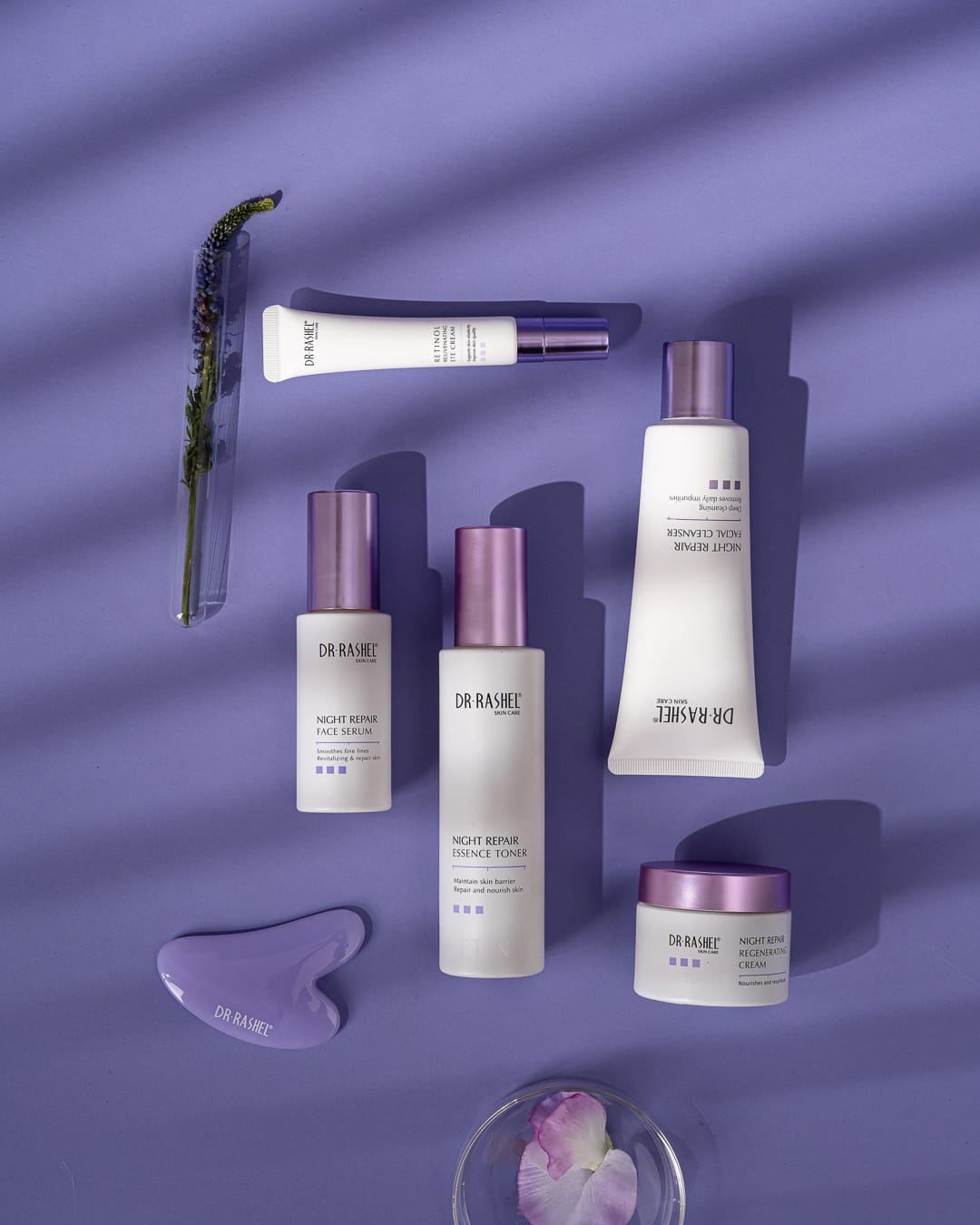 Dr Rashel Retinol Night Repair Youth Activating Skin Care Set – 6-in-1 Anti-Aging Routine