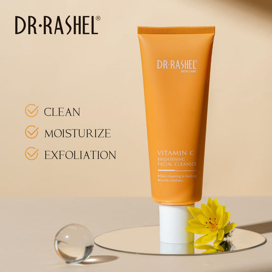 Dr Rashel Vitamin C Brightening Facial Cleanser – Deep Cleansing, Glow Boosting & Skin Tone Refining Face Wash (100g)