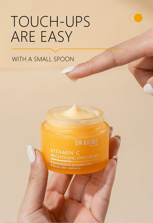 Dr Rashel Vitamin C Brightening Day Cream – Daily Glow, Pigmentation Control & Moisturizing Face Cream with SPF (50g)