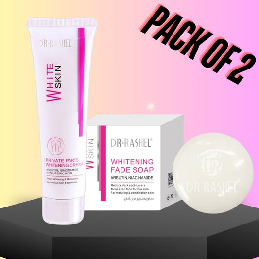   Dr.Rashel Whitening Soap & Dr.Rashel Private Parts Whitening Cream bundle  deal