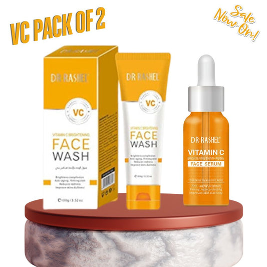   Dr.Rashel Vitamin C Face Wash  &  Dr.Rashel Vitamin C Face Serum bundle  deal
