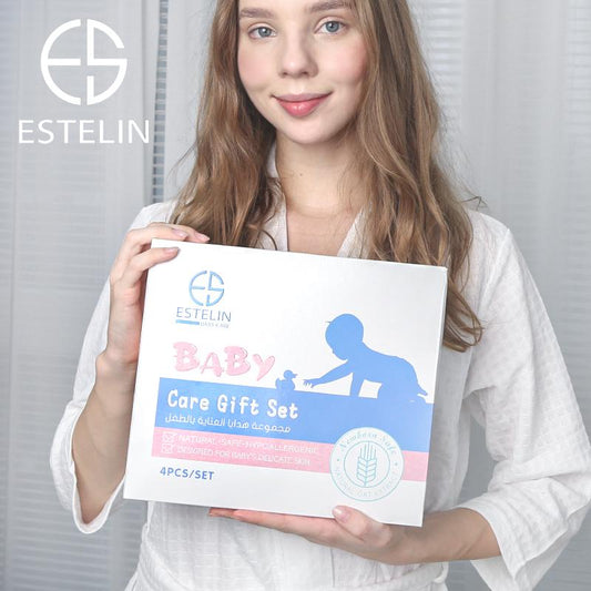   Estelin Baby care Gift Set For Baby Delicate Skin Pack of 4