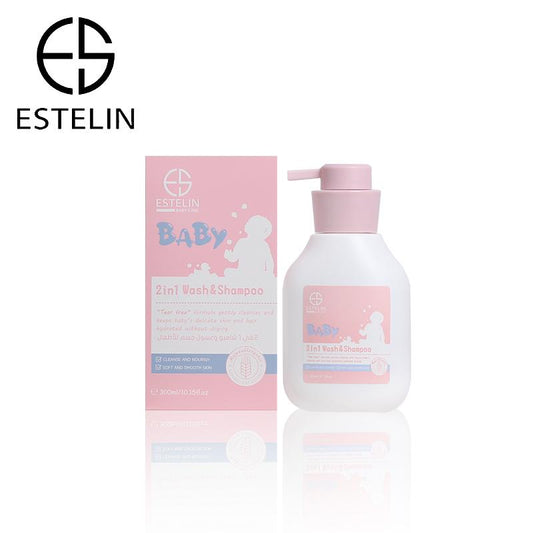   Estelin Baby 2 in 1 Wash And Shampoo for Cleanse And Nourishing 300ml