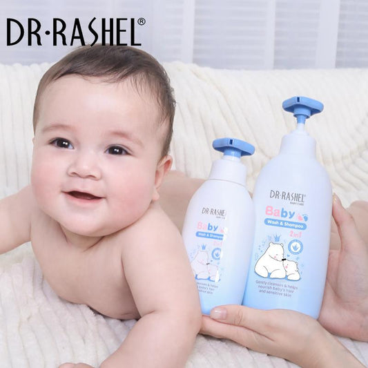   Dr.Rashel Baby 2-in-1 wash & shampoo for nourish baby's hair and sensitive skin 500ml