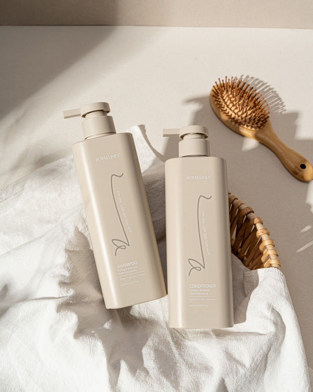 Royallines Hydra Volumizing Shampoo – 500ml | Collagen & Keratin for Fine & Flat Hair