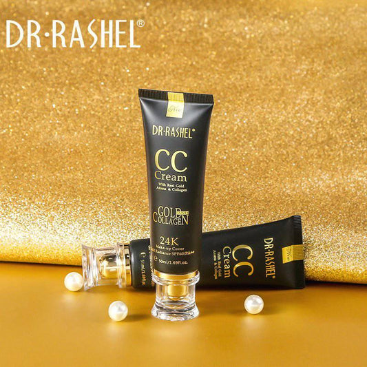  Dr.Rashel 24K CC Cream Gold & Collagen Make Up Cover Gold Radiance Sun Protection SPF60/PA++ - 50ml