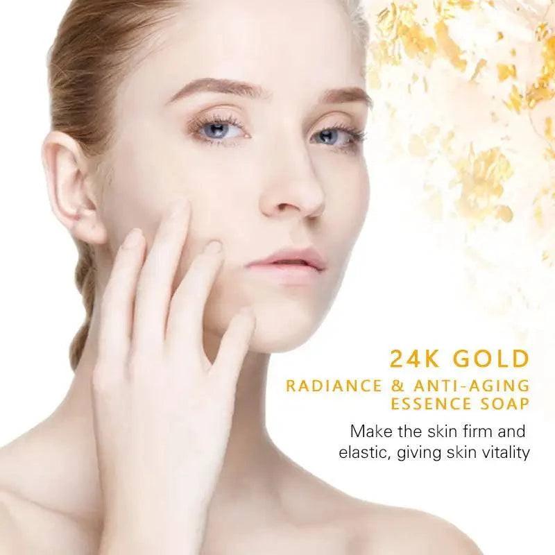   Dr.Rashel 24K Gold Radiance & Anti Aging Essence Soap - 100gms