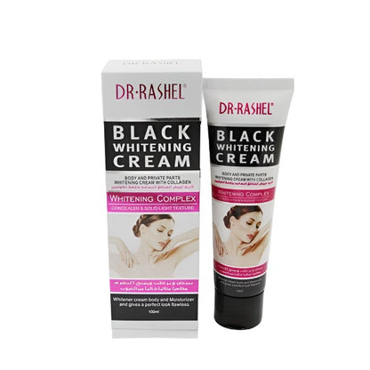   Dr.Rashel Black Whitening Cream with Collagen for Body and Private Parts for Girls & Women - 100ml