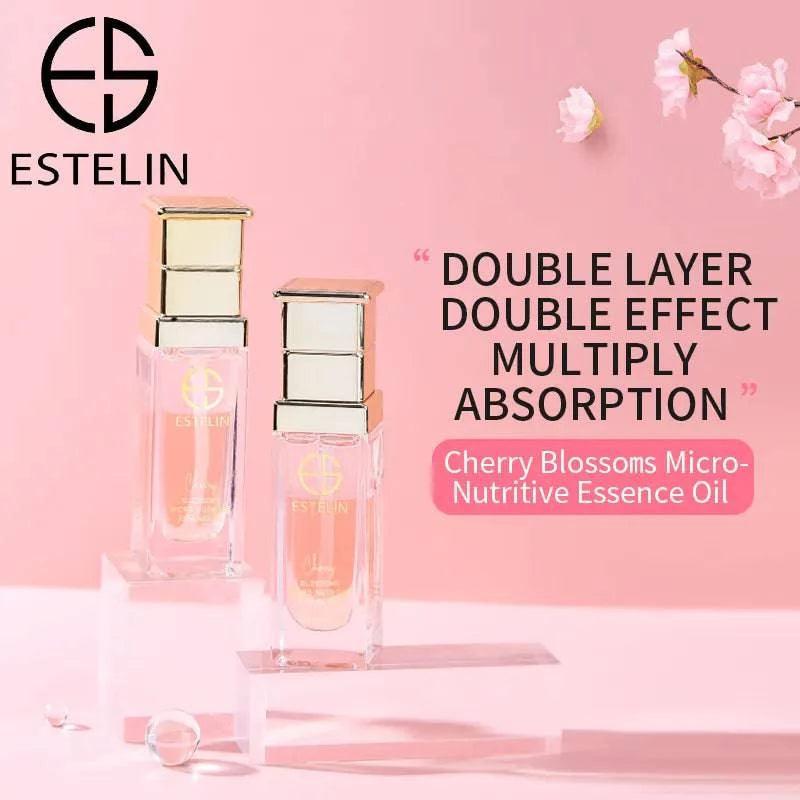   ESTELIN Cherry Blossoms Micro-nutritive Double Layer Essence Oil 30ml