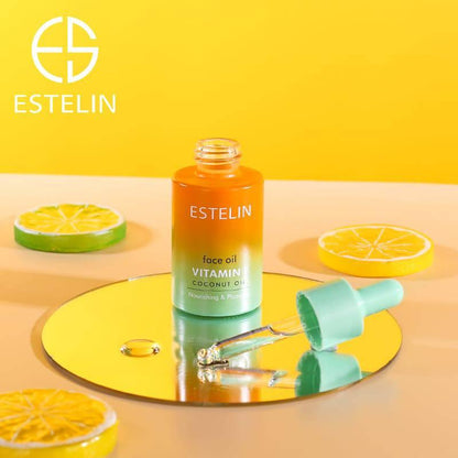   Estelin Face Oil Vitamin C , Rosehip & Vitamin E Oil - 30ml
