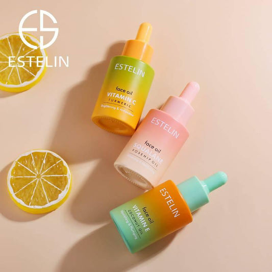   Estelin Face Oil Vitamin C , Rosehip & Vitamin E Oil - 30ml