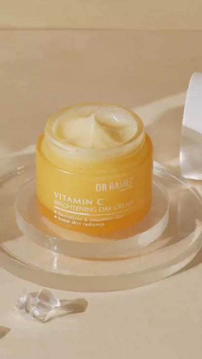 Dr Rashel Vitamin C Brightening Day Cream – Daily Glow, Pigmentation Control & Moisturizing Face Cream with SPF (50g)
