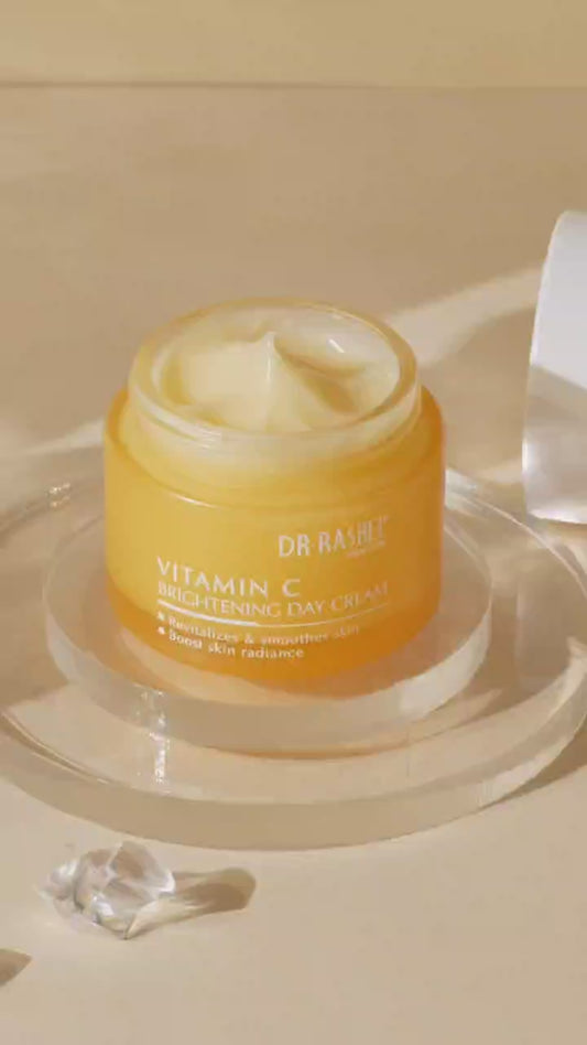 Dr Rashel Vitamin C Brightening Day Cream – Daily Glow, Pigmentation Control & Moisturizing Face Cream with SPF (50g)