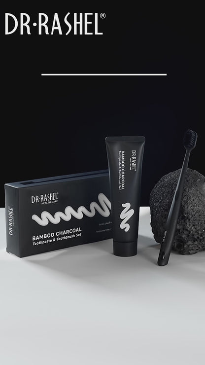 Bamboo Charcoal Toothbrush Set – Pack of 2