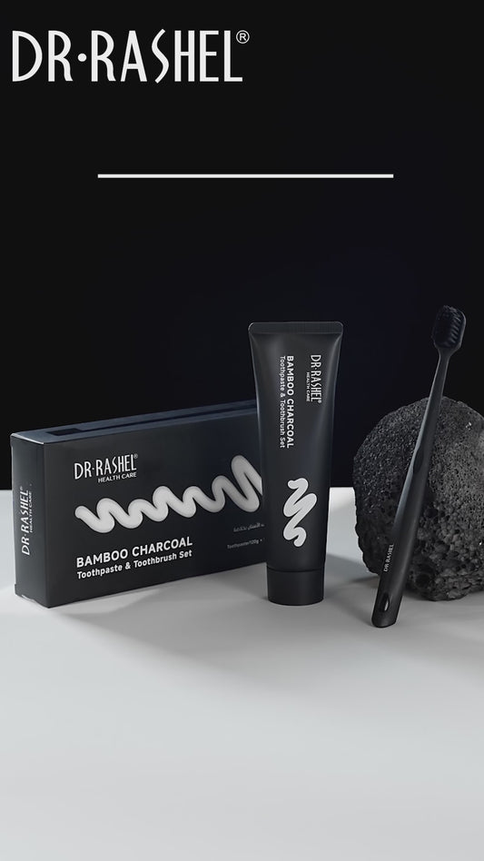 Bamboo Charcoal Toothbrush Set – Pack of 2
