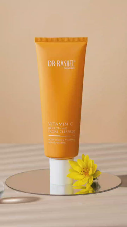 Dr Rashel Vitamin C Brightening Facial Cleanser – Deep Cleansing, Glow Boosting & Skin Tone Refining Face Wash (100g)
