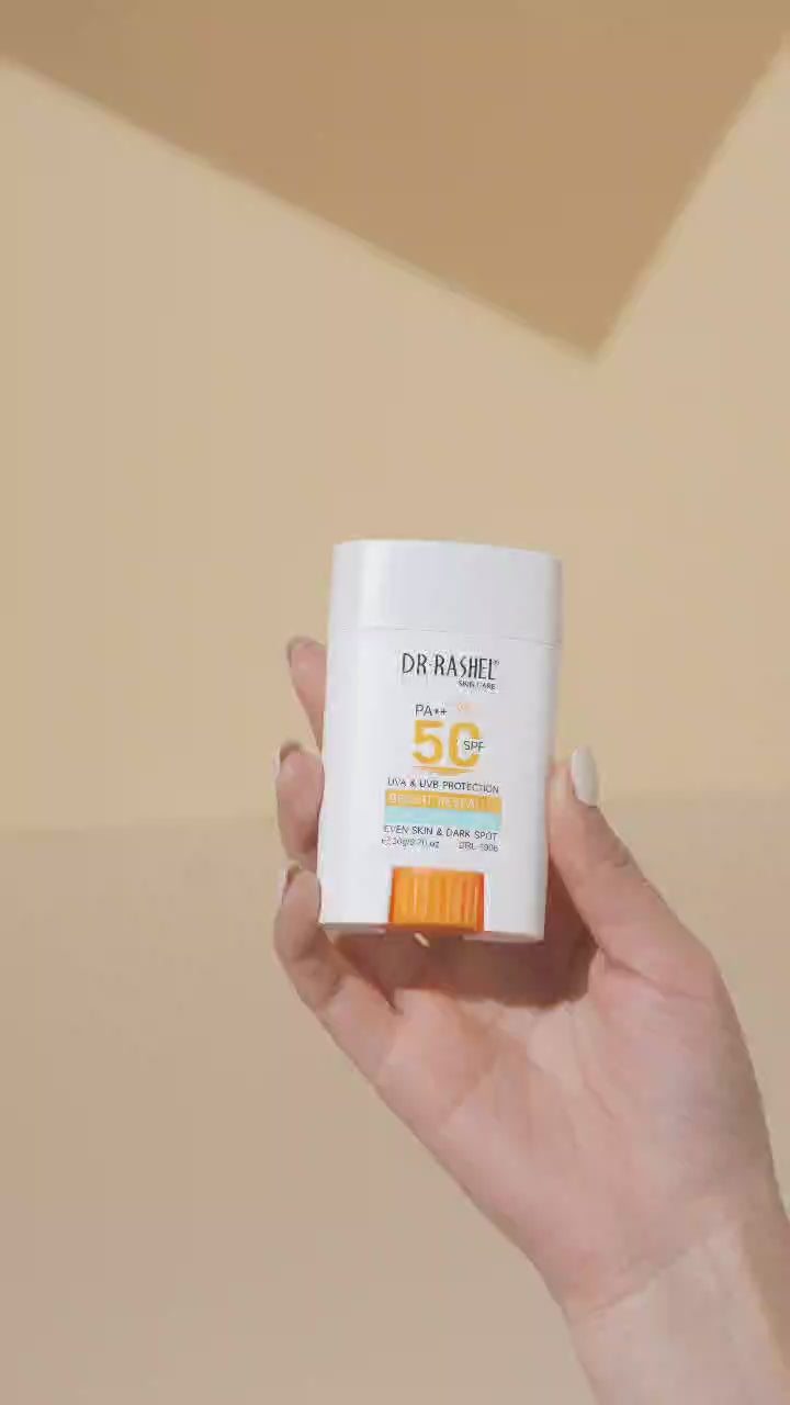 Dr Rashel Bright Reveal Sunscreen Stick – UVA + UVB Protection with Skin Brightening & Anti-Dullness Formula (20g)