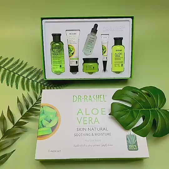 Dr.Rashel Aloe Vera Skin Natural Soothing & Moisture Skin Care Series  - Pack of 6 With Box