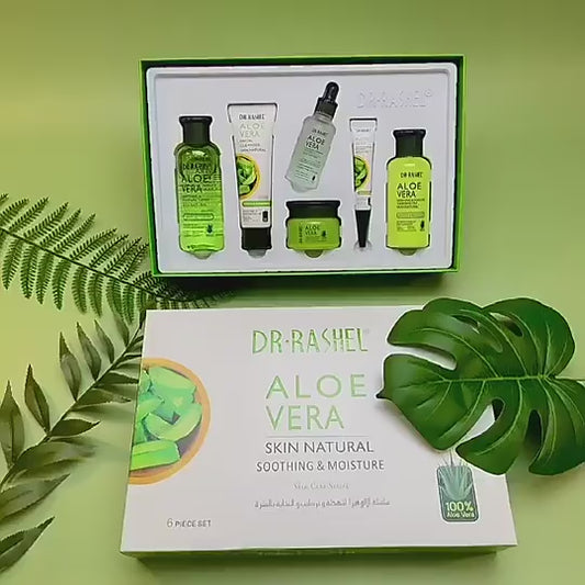   Dr.Rashel Aloe Vera Skin Natural Soothing & Moisture Skin Care Series  - Pack of 6 With Box