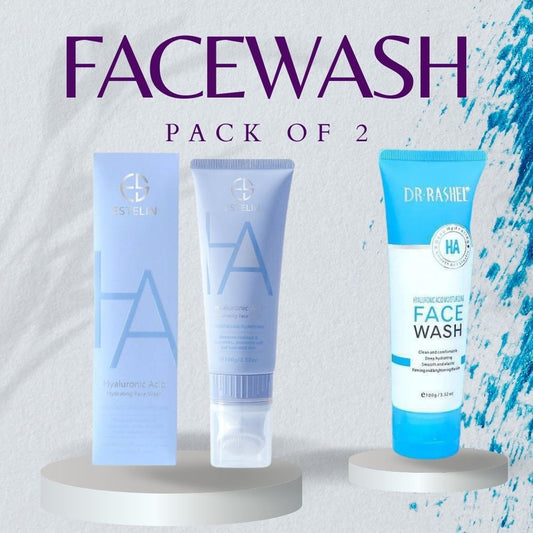   Estelin Hyaluronic Acid  Face Wash  &  Dr.Rashel Hyaluronic Acid  Face Wash  bundle  deal