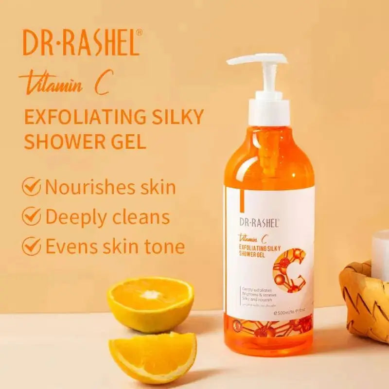 Dr.Rashel vitamin C whitening Exfoliating silky shower gel - 500ml