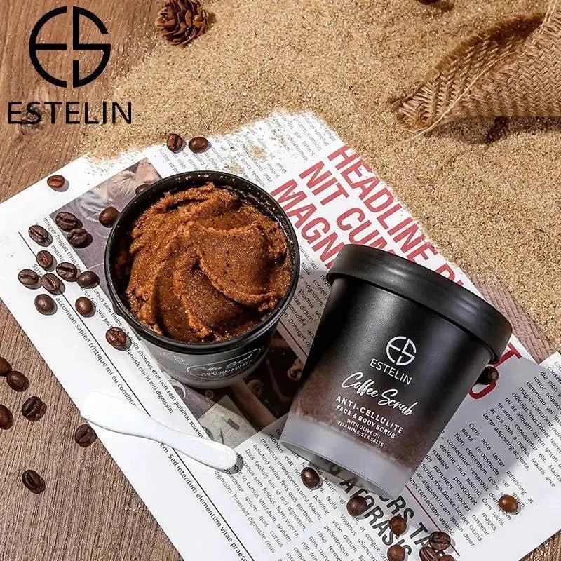  Estelin Coffee Scrub Anti Cellulite Face & Body Scrub - 280g