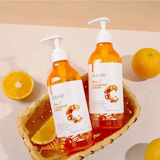   Dr.Rashel vitamin C whitening Exfoliating silky shower gel - 500ml