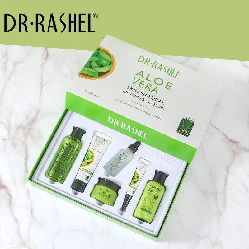 Dr.Rashel Aloe Vera Skin Natural Soothing & Moisture Skin Care Series  - Pack of 6 With Box